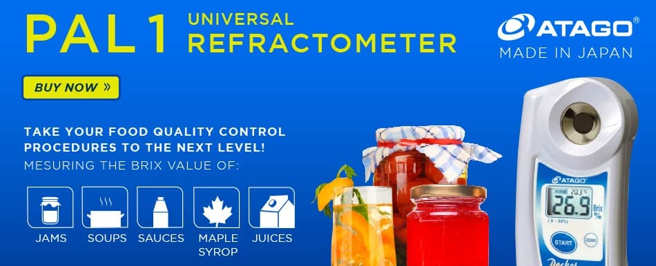Atago refractometers for food industry