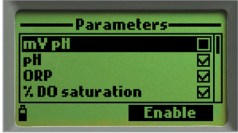 multiparameter water meter -display