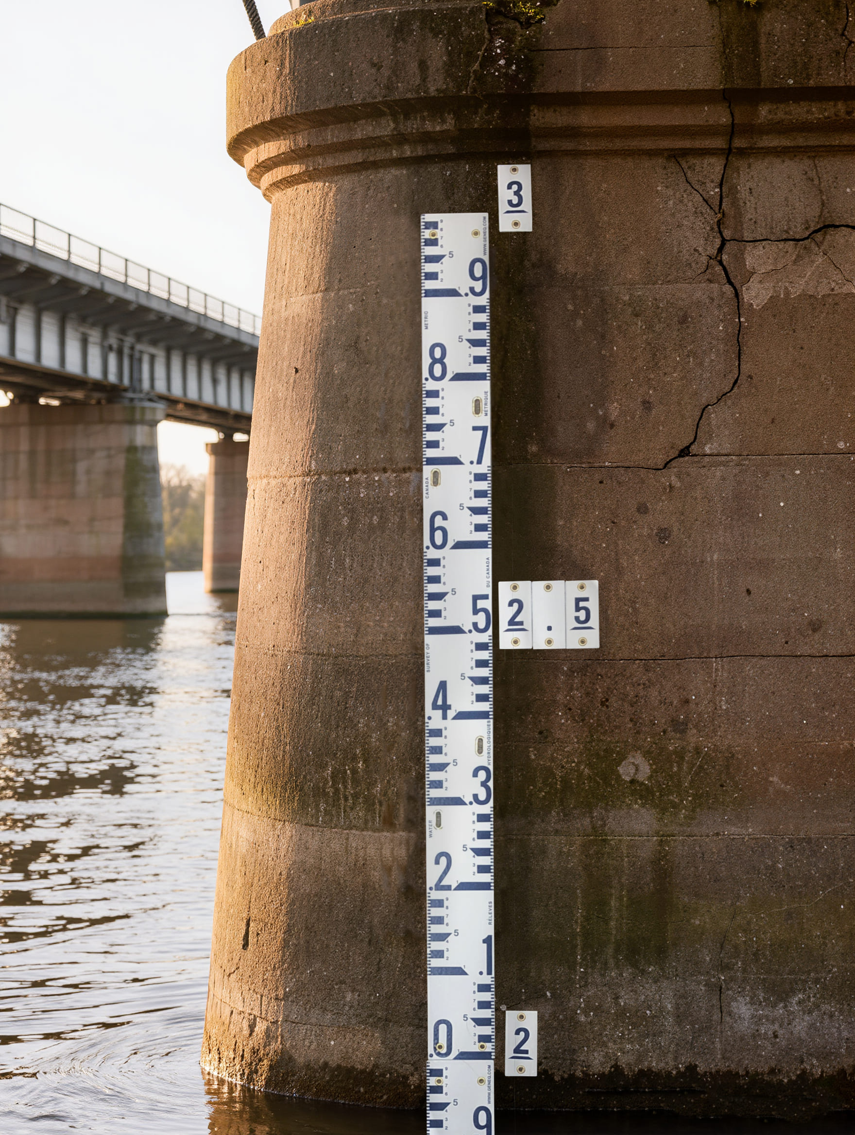 Staff Gauge Water Survey of Canada, 1m x 8cm